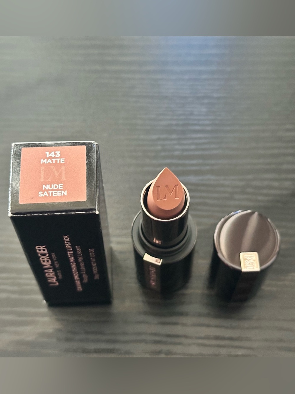laura mercier 143 Nude Sateen Matte Lipstick - Warm Nude